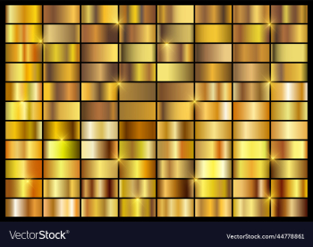 set of gold gradientsgolden squares collection