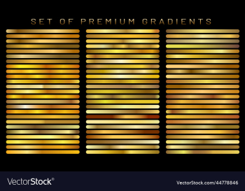 set of golden gradient templates collection