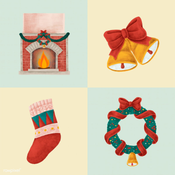 Set of hand drawn Christmas illustrations | Free stock vector - 488688 Set of hand drawn Christmas illustrations | Free stock vector - 488688