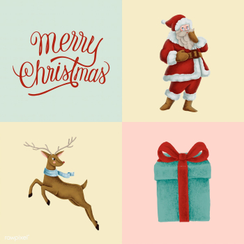 Set of hand drawn Christmas illustrations | Free stock vector - 488705 Set of hand drawn Christmas illustrations | Free stock vector - 488705