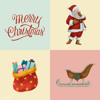 Set of hand drawn Christmas illustrations | Free stock vector - 488712 Set of hand drawn Christmas illustrations | Free stock vector - 488712
