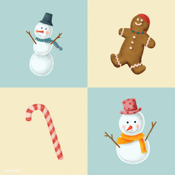 Set of hand drawn Christmas illustrations | Free stock vector - 488747 Set of hand drawn Christmas illustrations | Free stock vector - 488747