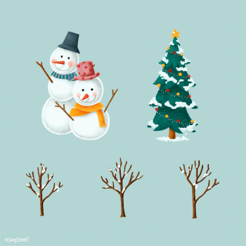 Set of hand drawn Christmas illustrations | Free stock vector - 488756 Set of hand drawn Christmas illustrations | Free stock vector - 488756