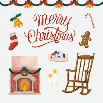 Set of hand drawn Christmas illustrations | Free stock vector - 488824 Set of hand drawn Christmas illustrations | Free stock vector - 488824