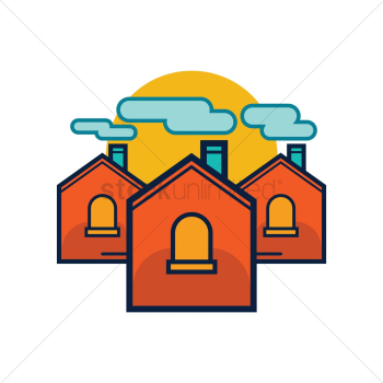 Set of houses Set of houses