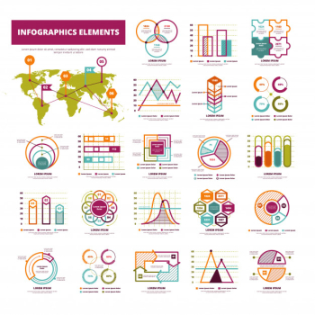 Set of infographics elements