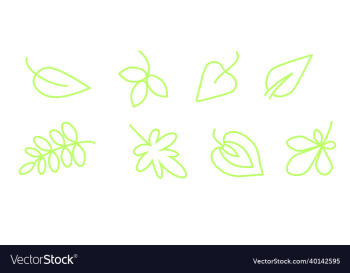 set of leaves set of leaves