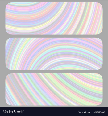Set of light colored banner backgrounds vector image Set of light colored banner backgrounds vector image