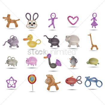 Set of lovely icons Set of lovely icons