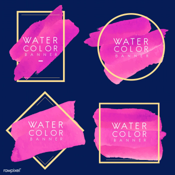 Set of magenta watercolor banner design vecto.. | Free stock vector - 512813 Set of magenta watercolor banner design vecto.. | Free stock vector - 512813