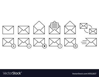 set of mail icons email envelope collections set of mail icons email envelope collections