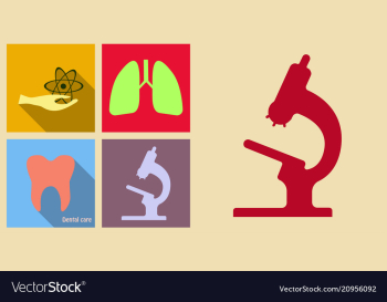 Set of medecine icons on sand background included vector image Set of medecine icons on sand background included vector image