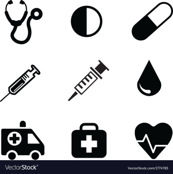 Set of medical icons vector image Set of medical icons vector image