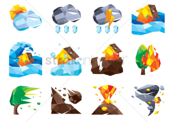 Set of nature icons Set of nature icons