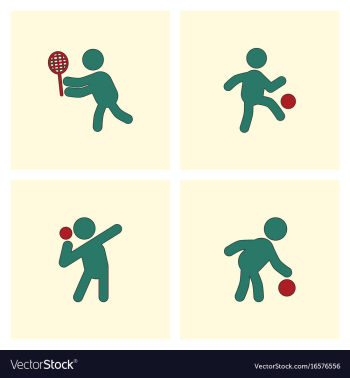 Set of olympic game design vector image