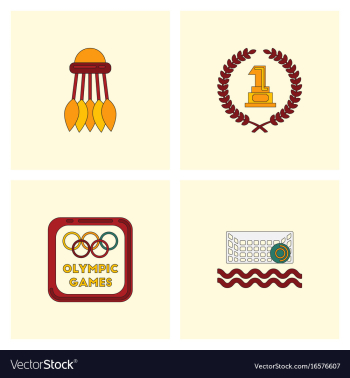 Set of olympic game design vector image