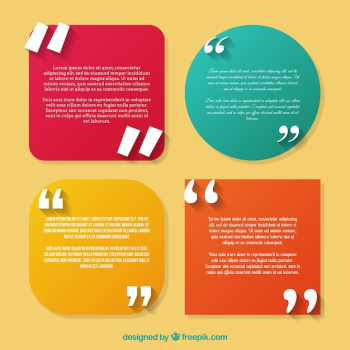Set of quotes template