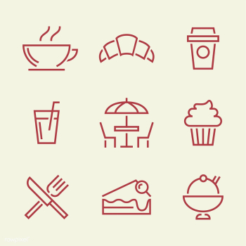 Set of restaurant icon vectors | Free stock vector - 492092 Set of restaurant icon vectors | Free stock vector - 492092