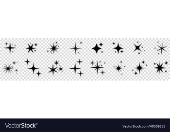 set of star sparkles icons set of star sparkles icons