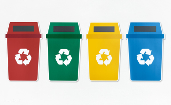 Set of trash bins with recycle symbol | Free stock photo - 475779
