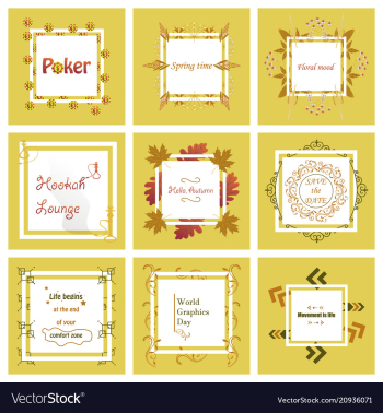 Set of typographic backgrounds motivational vector image Set of typographic backgrounds motivational vector image