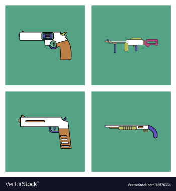 Set of war gagets in color sets on backgrounds vector image Set of war gagets in color sets on backgrounds vector image