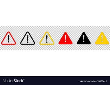 set of warning signs danger warning attention set of warning signs danger warning attention