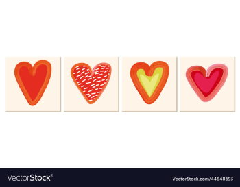 set of watercolor hearts for valentines day set of watercolor hearts for valentines day