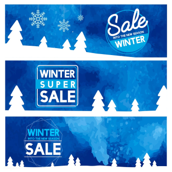 Set of winter sale banner vectors | Free stock vector - 503446 Set of winter sale banner vectors | Free stock vector - 503446