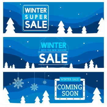 Set of winter sale banner vectors | Free stock vector - 503448 Set of winter sale banner vectors | Free stock vector - 503448