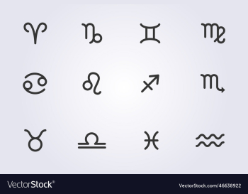 set of zodiac signs design set of zodiac signs design
