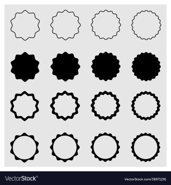 set wavy circles