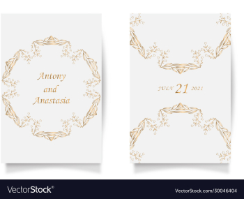 set wedding card flyer pages ornament concept