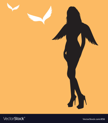Sexy angel vector image Sexy angel vector image