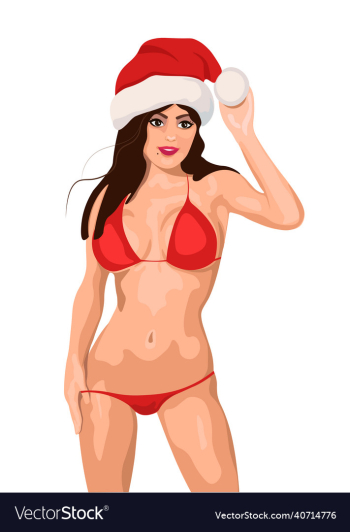 sexy girl in a red santa hat a girl in red underw sexy girl in a red santa hat a girl in red underw