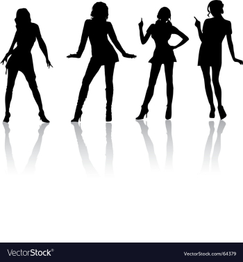 Sexy girls vector image Sexy girls vector image