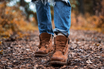 Shallow Focus Photography Of Blue Jeans And Brown Boots Shallow Focus Photography Of Blue Jeans And Brown Boots