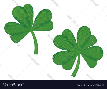 Shamrock digital embroidery vector image Shamrock digital embroidery vector image