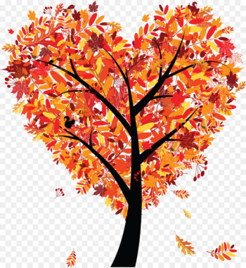 Shape Tree Heart - autumn Shape Tree Heart - autumn