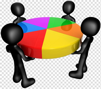 Share market Business Company, Little black people together to lift the color lucky turntable transparent background PNG clipart