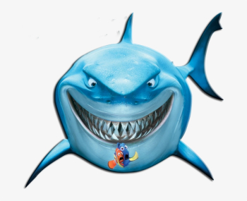Shark Clipart Finding Dory - Bruce Finding Nemo Png - Free ...