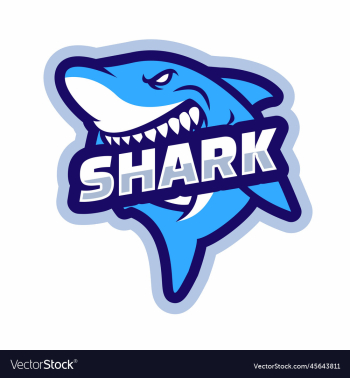 shark mascot logo design