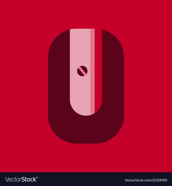 Sharpener red vector image Sharpener red vector image