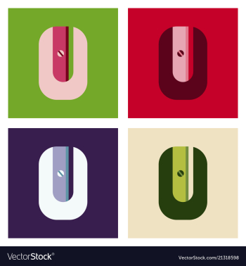 Sharpener red vector image Sharpener red vector image