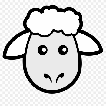 Sheep High Quality Animal Free Black White Clipart - Natural Wool Dryer Balls (6) Xl Size -