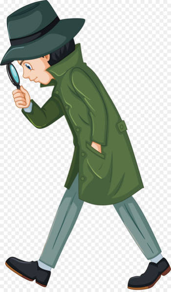 Sherlock Holmes Stock photography Royalty-free Detective - A detective with a magnifying glass 