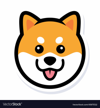 shiba inu dog cartoon character mascot