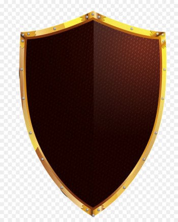 Shield Euclidean vector Icon - Vector hand-painted golden shield 