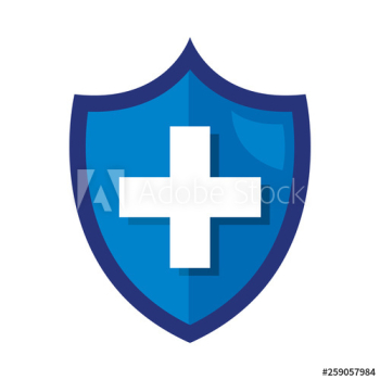 shield with medical cross