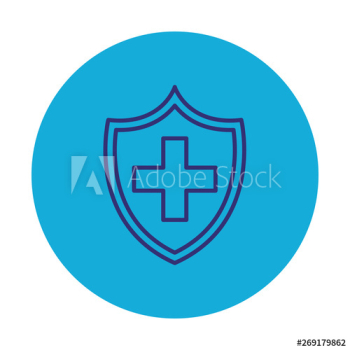 shield with medical cross